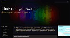 Desktop Screenshot of html5minigames.com